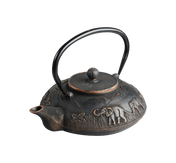 Dzbanek do herbaty żeliwny india 1,1 l czarno-złoty - zest for life