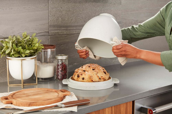 Ceramiczna dzieża do chleba z pokrywą KitchenAid 4,7 l 5KSM2CB5BGS do mikserów Artisan 5 i Classic