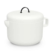 Czajniczek Porcelanowy Z Filiżankami Biały - Cookut
