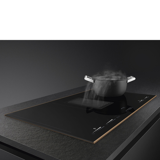 Smeg - Płyta kuchenna Dsn hobd682r1 Czarne szkło + Miedź