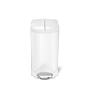 Kosz pedałowy Simplehuman Butterfly CW2042, 10 l, biały, stal