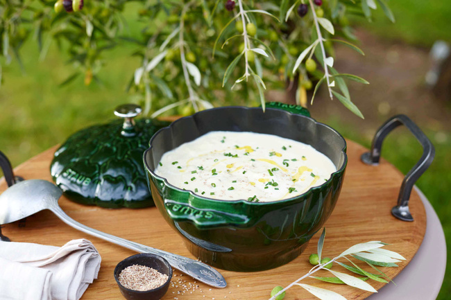 Staub Special Cocotte Garnek żeliwny okrągły karczoch 3 ltr, zielony