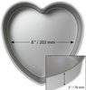 Pme Głęboka forma do ciasta w kształcie serca 20 cm szary