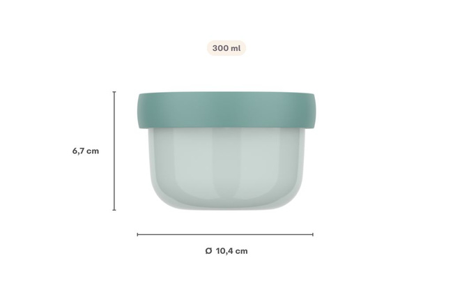 Fruit Box Pudełko Na Owoce Campus 300 Ml Cool Blue 107430018300 - Mepal