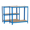 Regał magazynowy metalowy Extralink EX.36790, 180x90x40 cm, niebieski, 5 półek