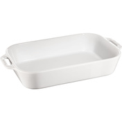 Prostokątny Półmisek Ceramiczny 4.5 Ltr, Biały - Staub