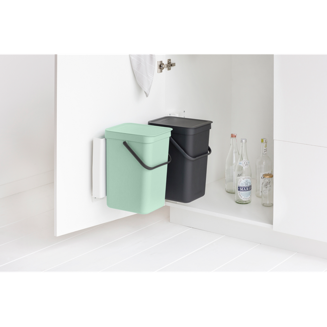 Kosz szafkowy Sort&Go 2x12l Jade Green/Grey - Brabantia