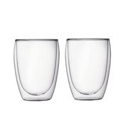 Szklanki z podwójną ścianką 350 ml Pavina 2 szt. transparent