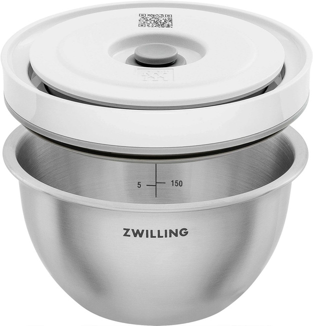 Zestaw 3 misek stalowych z pokrywkami próżniowymi ZWILLING Fresh & Save, 0,35, 1,75 i 4 l