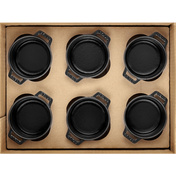 Zestaw 6 Mini Cocotte 10 Cm Czarny - Staub