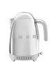 Smeg - Czajnik z regulacją Temp., Srebrny Klf04sseu 50's Style