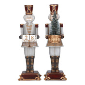 Zestaw 2 figurek dziadków do orzechów 31,5cm led - Merry moments