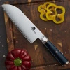 Nóż Santoku Dellinger Okami 3 Layers AUS10 18 cm, matowe ostrze San Mai