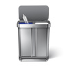 Kosz do segregacji Simplehuman CW2116, 58 l, szczotkowana stal nierdzewna
