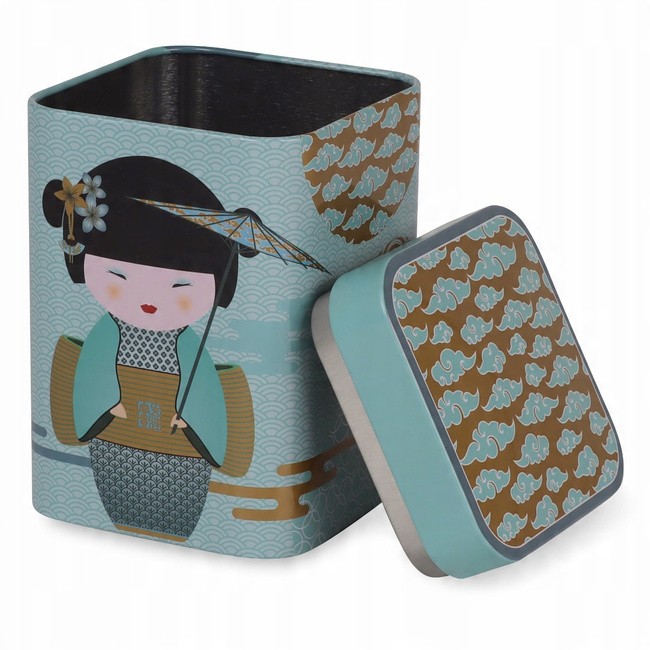 Puszka na herbatę 100g New Little Geisha petrol 7070109