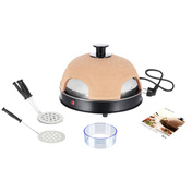 Piec do pizzy Emerio Pizzarette PO-115985, 4 osoby, 900 W, kopuła z terakoty