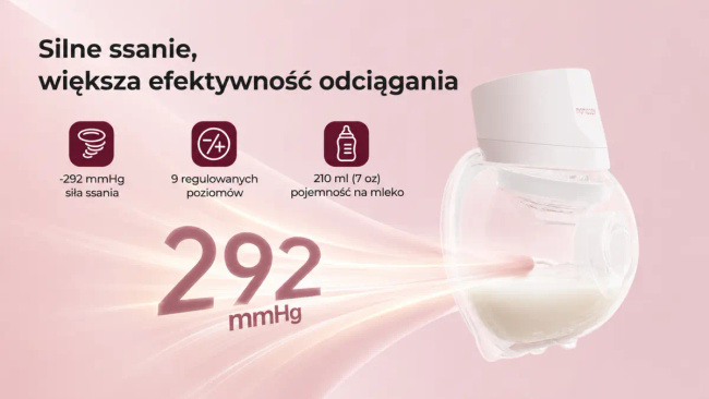 Momcozy S12 Pro laktator muszlowy bezprzewodowy pojedynczy biały do odciągania mleka