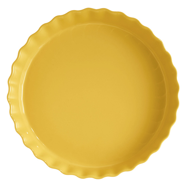 Głębokie Naczynie Do Tarty - 32 Cm - Żółty -