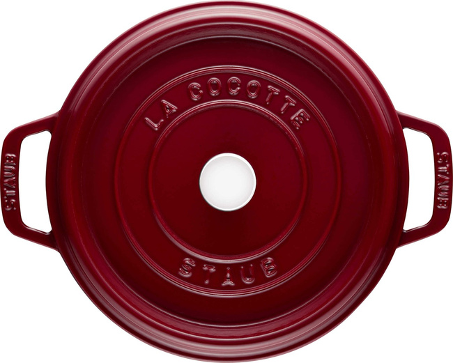 Staub La Cocotte garnek żeliwny okrągły 3.85 ltr, bordeaux