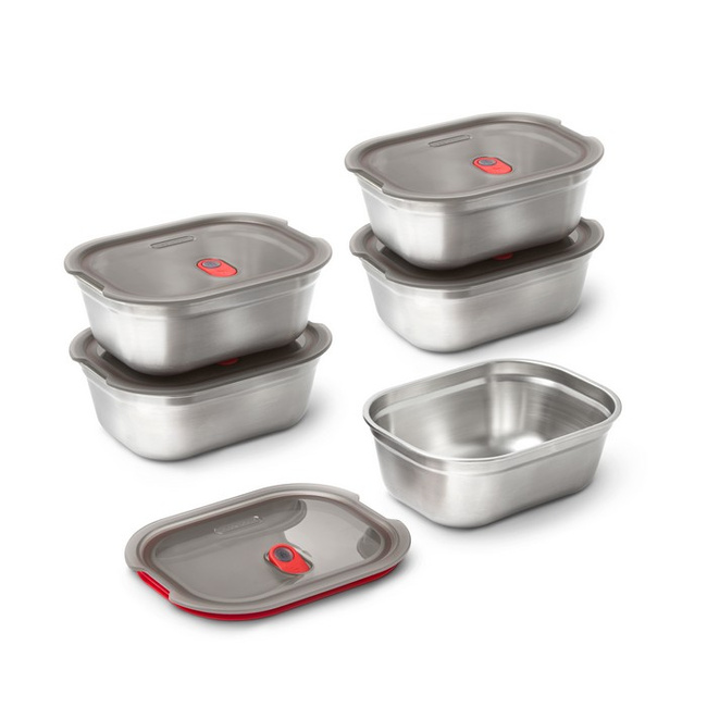 Lunchbox stalowy Black+Blum Multifunction M, 900 ml, do piekarnika i mikrofalówki