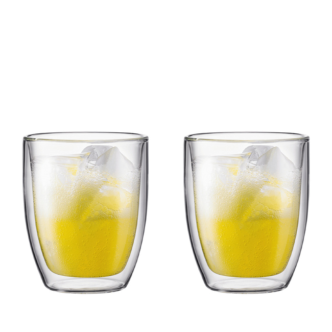 Szklanki do napojów z podwójną ścianką Bistro 480 ml 2 szt. transparent