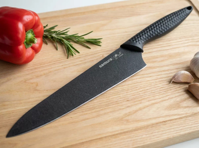 Nóż szefa kuchni Samura Golf Stonewash 22 cm, stal AUS-8, rękojeść z polipropylenu