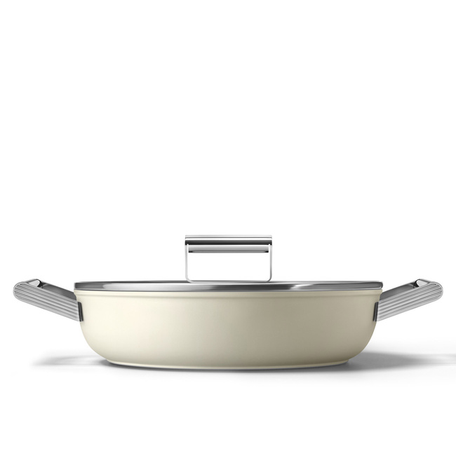 Smeg - Głęboka patelnia o średnicy 28 cm DPF2812CRM - CRM