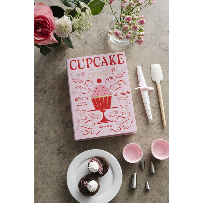 Zestaw do babeczek Printworks Cupcake Kit z rękawem cukierniczym