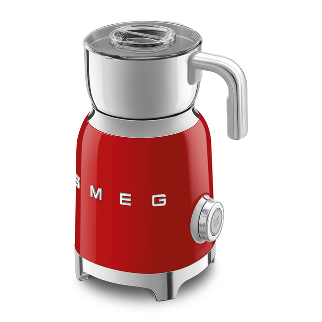 Smeg - Spieniacz do mleka, czerwony 50's style MFF11RDEU czerwony
