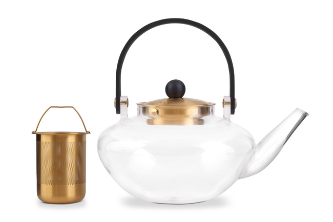 Zaparzacz do herbaty 800 ml Eva Złoty - Vialli Design
