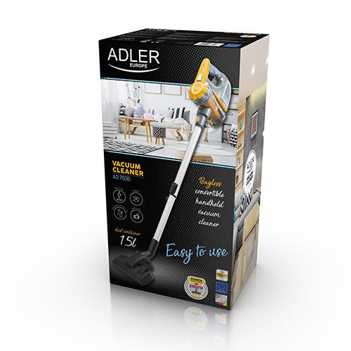Odkurzacz ręczny Ad 7036 (600W; kolor szary) - Adler
