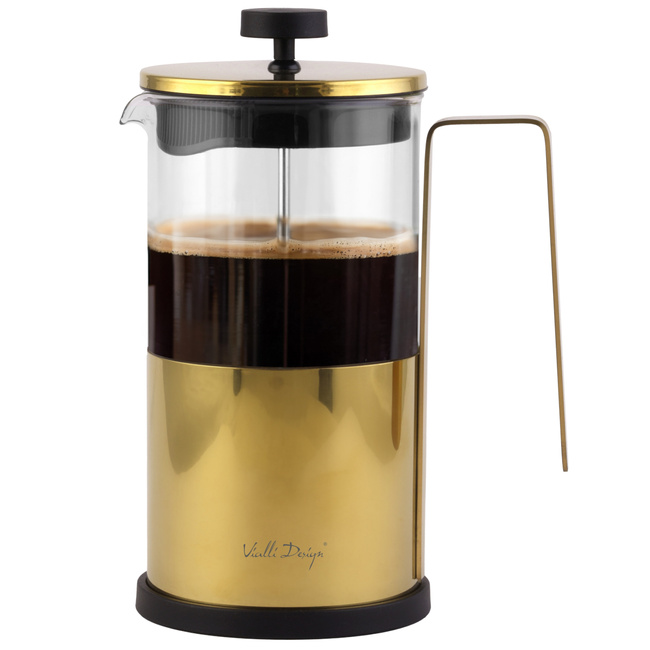 Zaparzacz Do Kawy I Herbaty 1000 Ml Diamante Złoty 0695 - Vialli Design