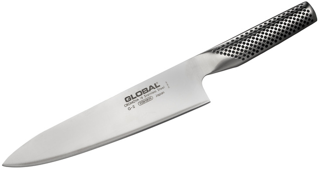 Nóż Szefa Kuchni Global G-2 - Ostrze 20 cm, Stal CROMOVA 18