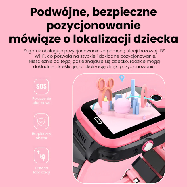 Extralink Lifestyle Kids Y29 | Smartwatch dla dzieci | WiFi