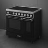 Smeg - Kuchnia wolnostojąca PORTOFINO CPF92IMBL Czarny