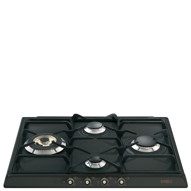 Smeg - Płyta gazowa, 60 cm, Cortina, antracyt Sr764ao Cortina