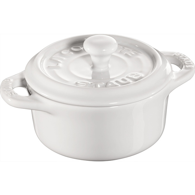 Mini Cocotte Okrągły 200 ml, Biały - Staub