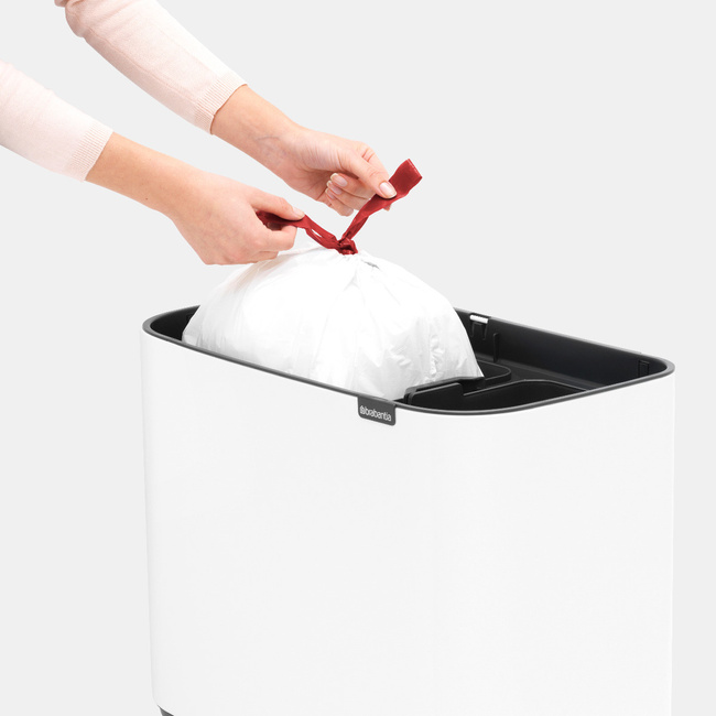 Kosz na śmieci 34L (11+23) Bo Touch Bin - White - Brabantia