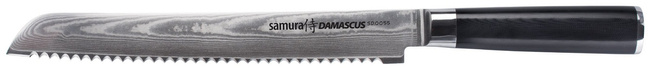 Nóż Do Chleba Samura Damascus Z Ostrzem 230mm - Wysokiej Jakości Stal Damasceńska