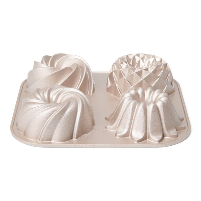 Patisse Premium Aluminiowa forma na 4 mini babki