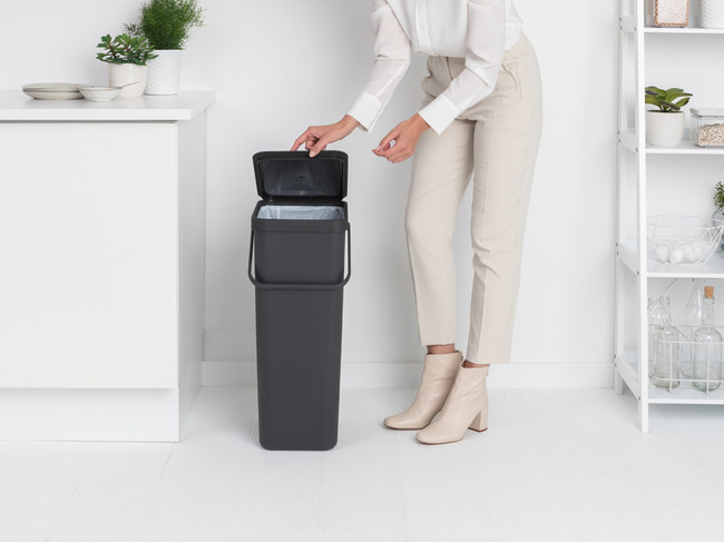 Kosz Sort&Go, 40L, szary - Brabantia