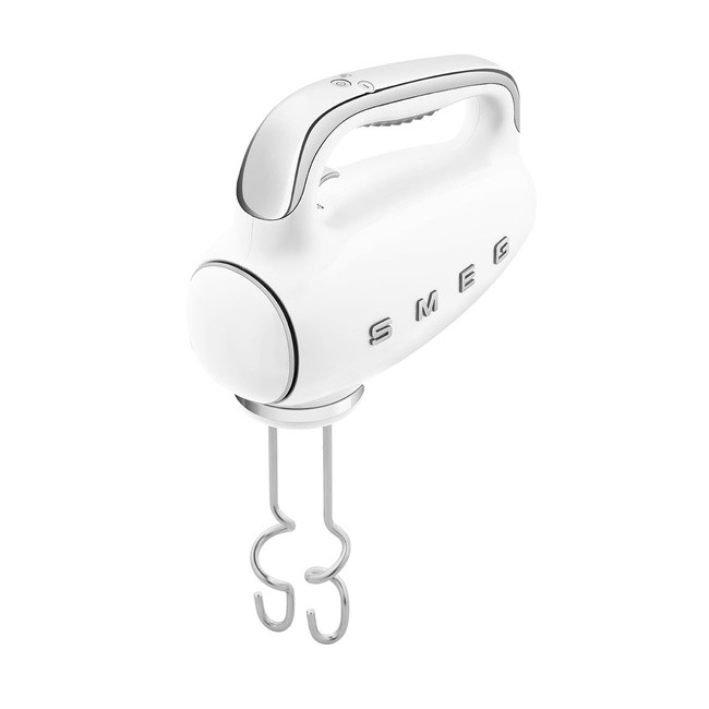 Smeg - Mikser ręczny, biały Hmf01wheu 50's style