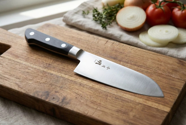 Nóż Santoku Fuji Cutlery Akira Reigetsu FC-0124, ostrze 16,5 cm