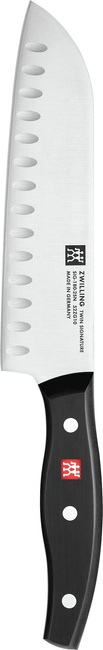 Signature Nóż Santoku z rowkami - 18 cm - Zwilling