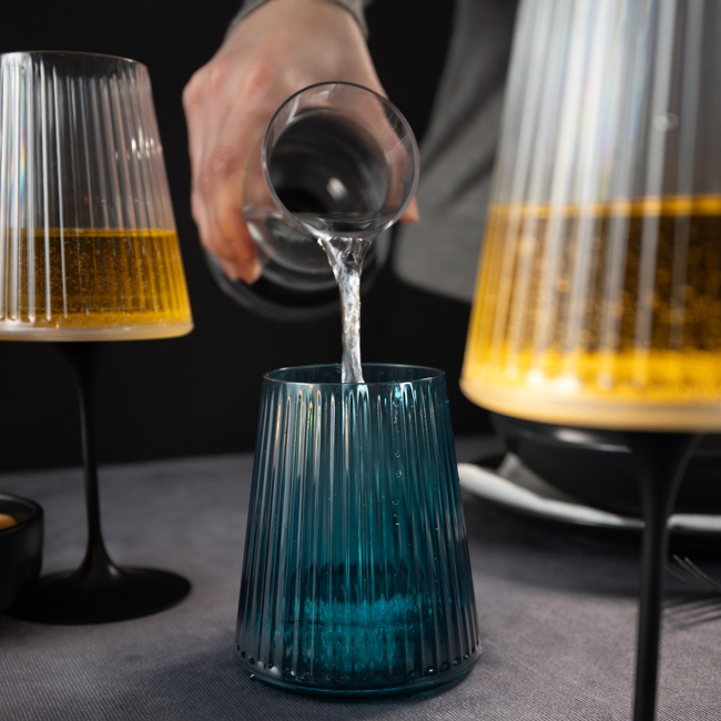 Kieliszek do wina Trebonn SplitGlass Easy, akwamaryna (Aquamarine), 550 ml, bez nóżki