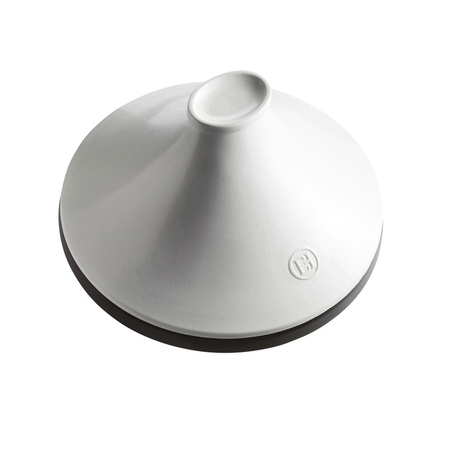 garnki do tajine indukcja 26 cm 2 l biało-czarny Emile Henry