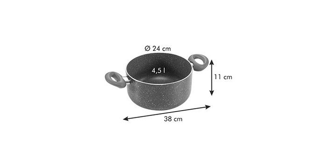 Garnek Manico Rosso ø 24 cm, 4,5 l - Tescoma