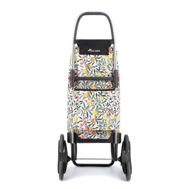 Wózek na zakupy po schodach Rolser I-Max William Morris 6L Pomegranate, 6 kół, torba 43 l