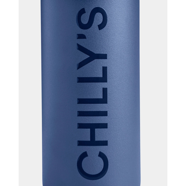 Butelka sportowa Chilly's | 500 ml | Niebieski (Wieloryb) Series 2 Sport - Chilly's Bottles