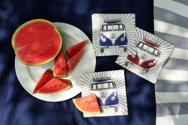 Vw Serwetki Papierowe Bus Samba Stripes